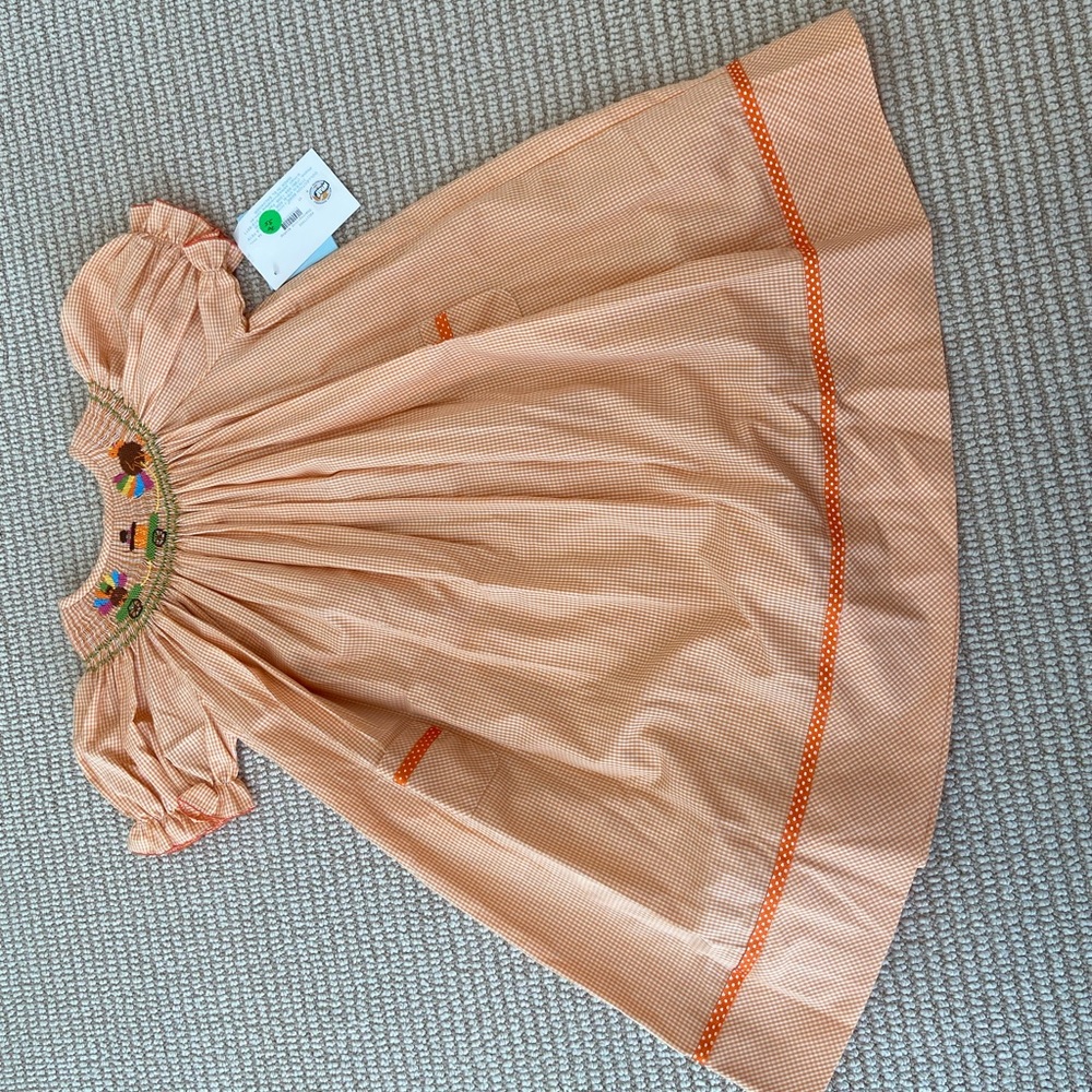 Precious NWT 4t smocked thanksgiving dress